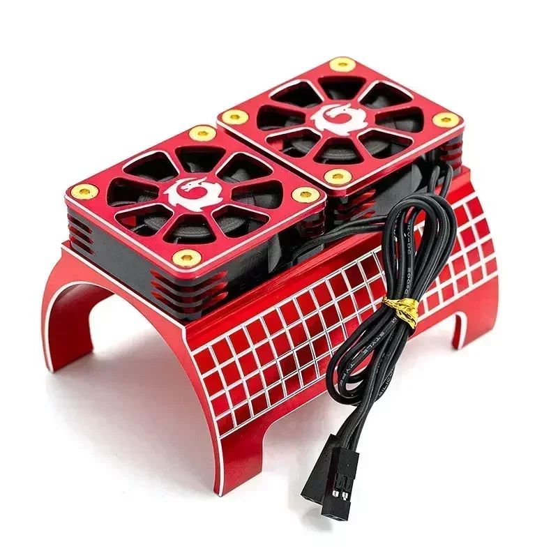 Ventilador de refrigeración Dual de Metal, disipador de calor de Motor 4985 1717 para 1/5 Trxs x-maxx 6S 8S Arrma KRATON RC, piezas mejoradas de coche
