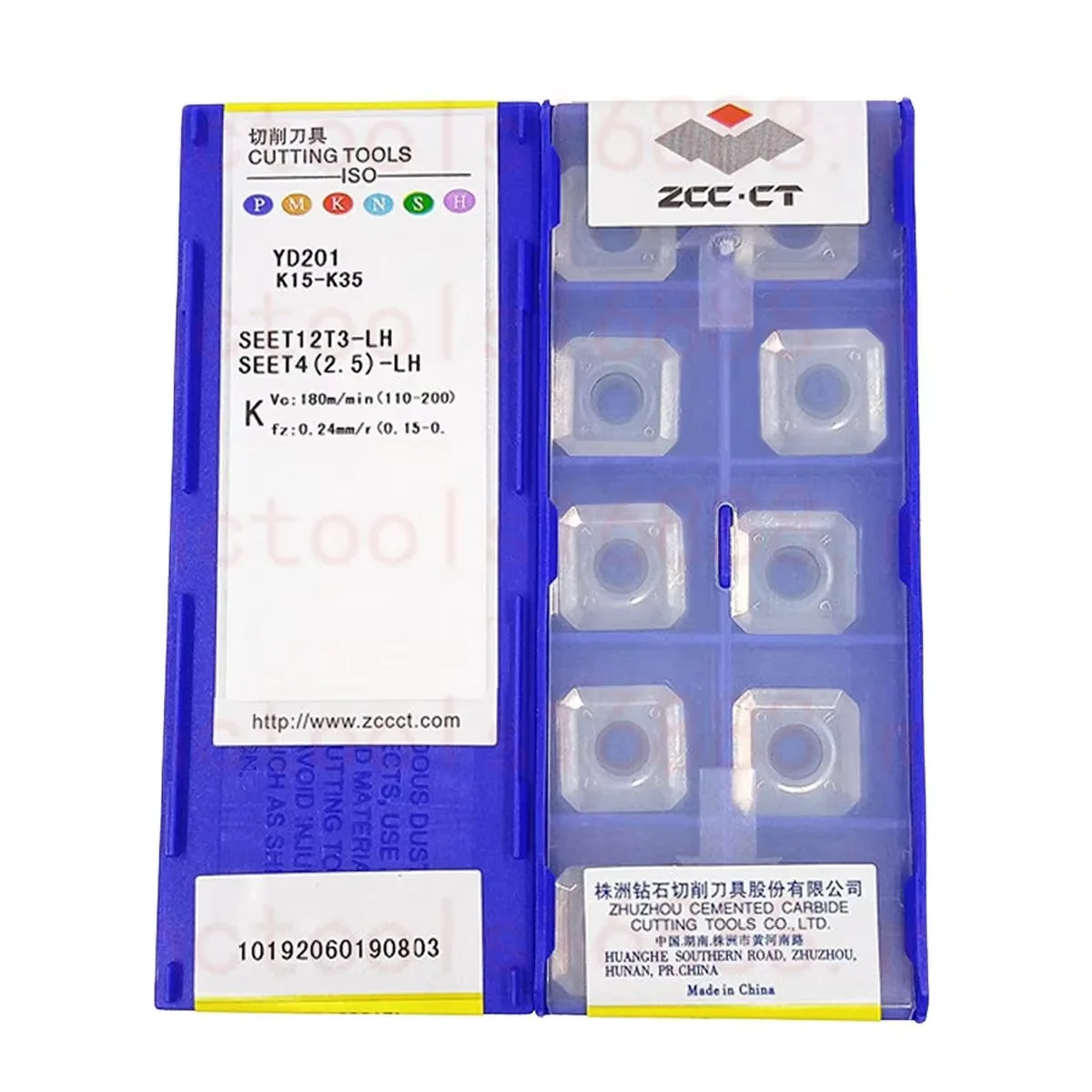 ZCC.CT SEET12T3 YBD152 YBG102 YBG202 YBG205 YBD252 YBC301 YBM251 YBM351 YNG151 YNG151C YB9320 YD201 Carbide Insert SEET Inserts