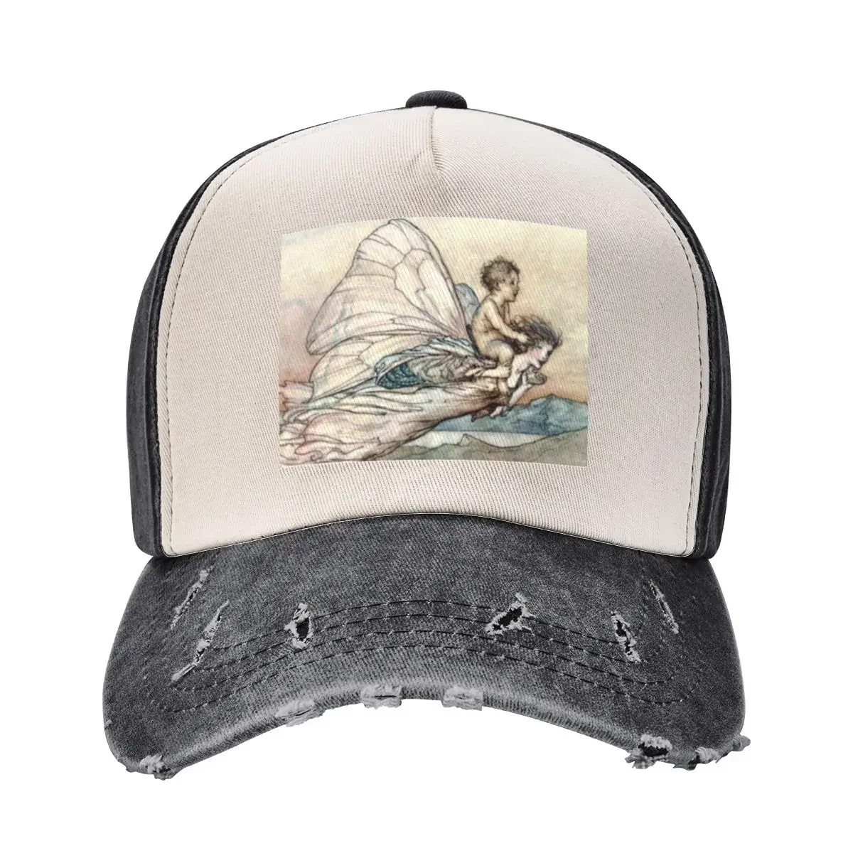 

Changeling Child - Midsummer Night's Dream, Arthur RackhamCap Baseball Cap Winter hat Big Size Hat Streetwear Mens Caps Women's