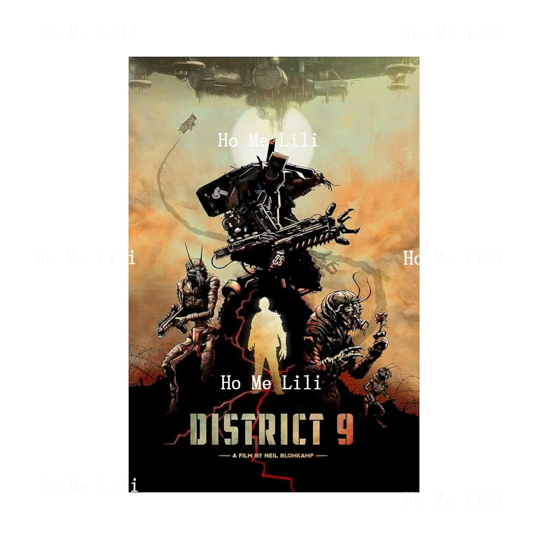 District 9 Movie Posters Decorative Painting Wall Signs Metalart Office Bedroom Study Living Room Recreation Club Posters Gifts