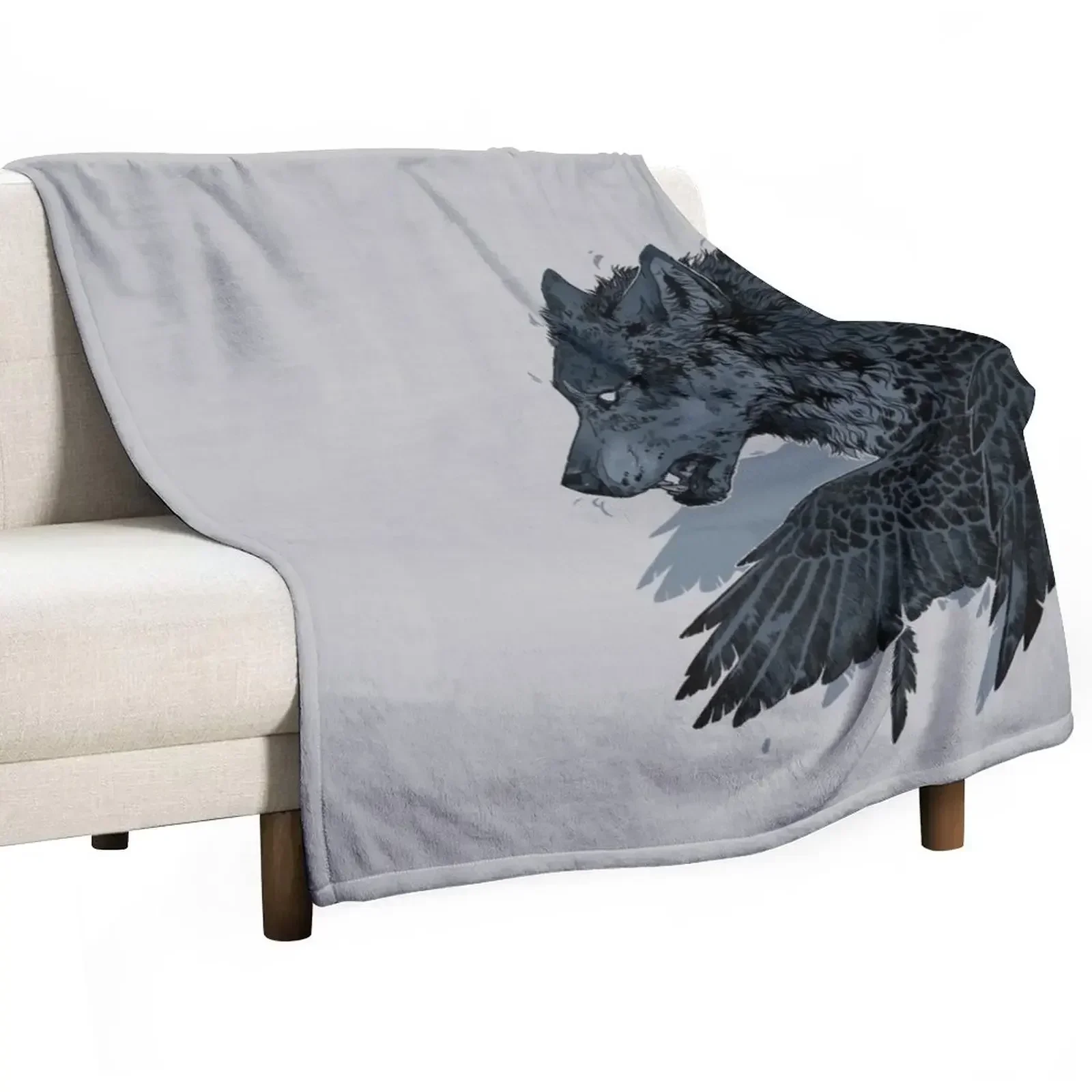 Shapeshifter (grey) Throw Blanket blankets and throws Tourist Thermal Blankets