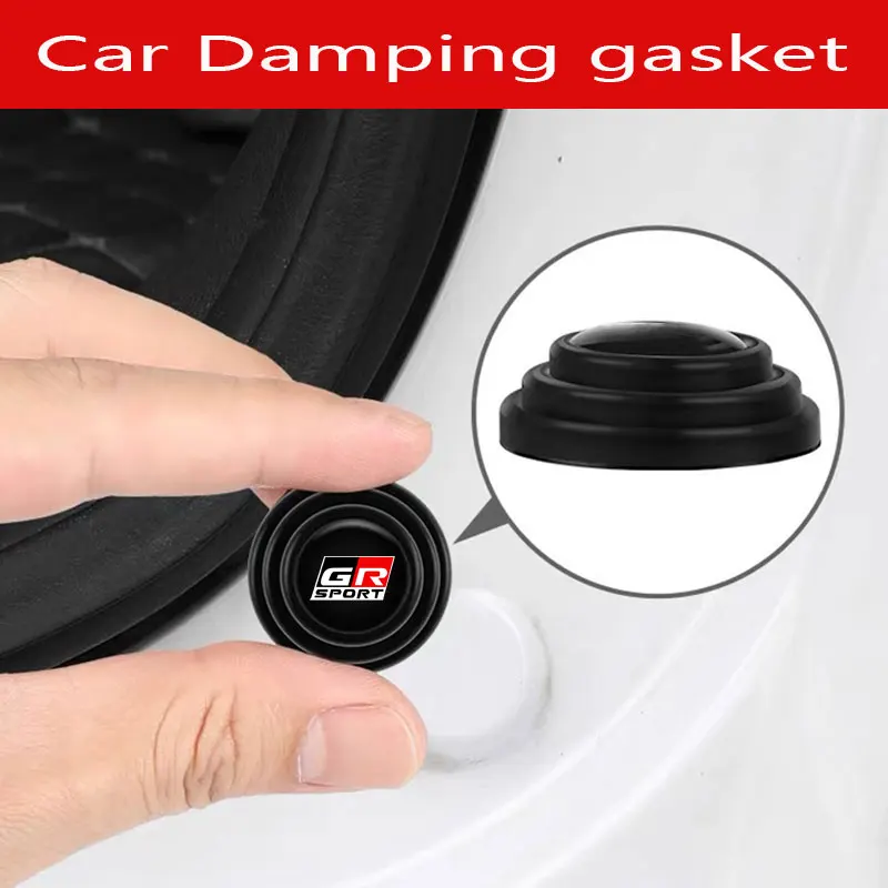 car door pads soft close car door Shock pad rubber Noise prevention For Toyota GR Sport Gazoo Racing Yaris 86 Hilux Accessories