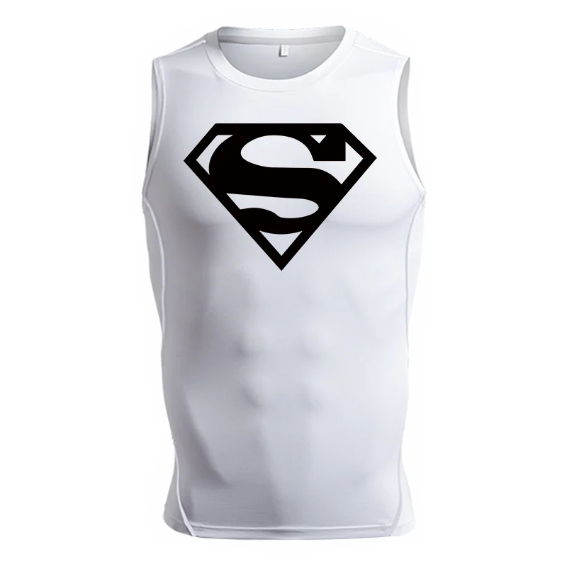 Ärmelloses Kompressionsshirt mit Totenkopf-Flügel-Print für Herren, sportliche, schnell trocknende Tanktops, Fitness-Workout-Lauf-Baselayers, Unterhemden – Detail 26