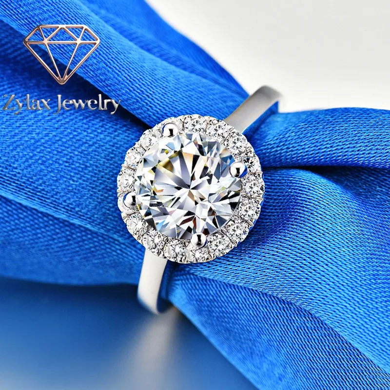 

Zylax Jewelry 1 Carat Moissanite Round Bezel Ring for Women, PT950 Platinum , Dazzling, Delicate & Gift-Perfect