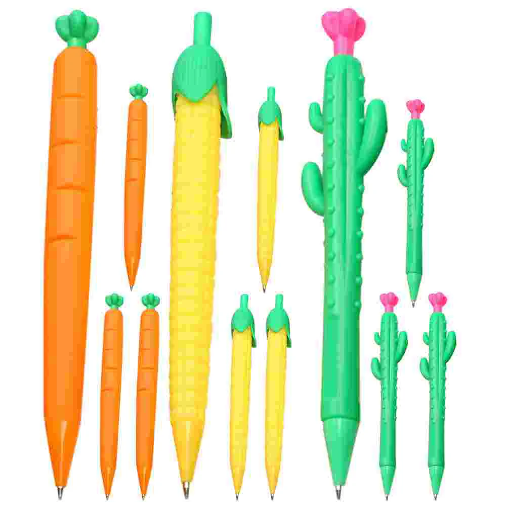 

12 Pcs Mechanical Pencil Pencils Lead Cartoon Design School Press Household Plastic Lovely Student Press-type