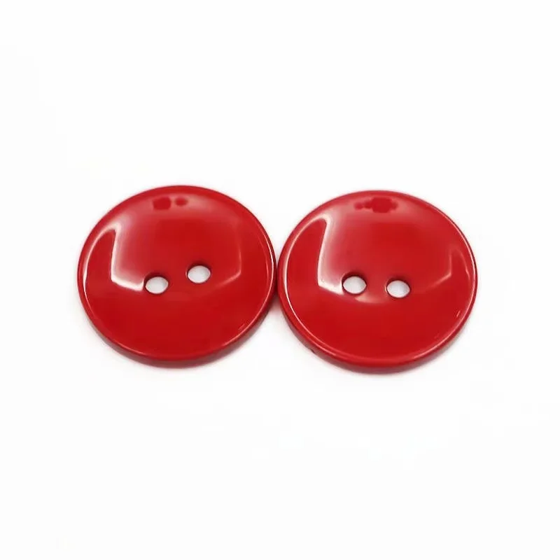 100pcs 10mm/12mm/15mm/18mm/20mm polyester button bowl Sewing button Accessories resin shirt button for DIY