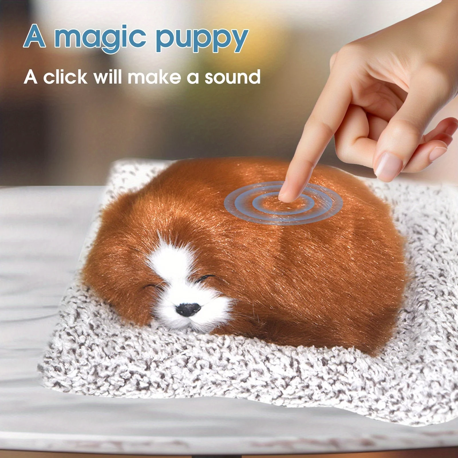 吠えるインタラクティブな子犬のおもちゃ – 犬好きへのギフト、電池式、PP素材、男の子と女の子へのおもちゃギフト