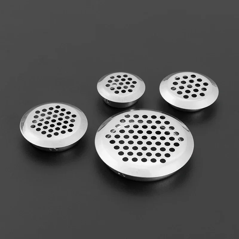 10 stks Ronde kast luchtkanaal Vent Dia.19mm-53mm Stalen Louvre Mesh Gat plug decoratie cover Garderobe grille ventilatiesystemen