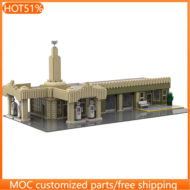 

1628 PCS Modular Building Garages on the highway MOC Customize Modular Building Block Educational Brick DIY Holiday Toy Gifts