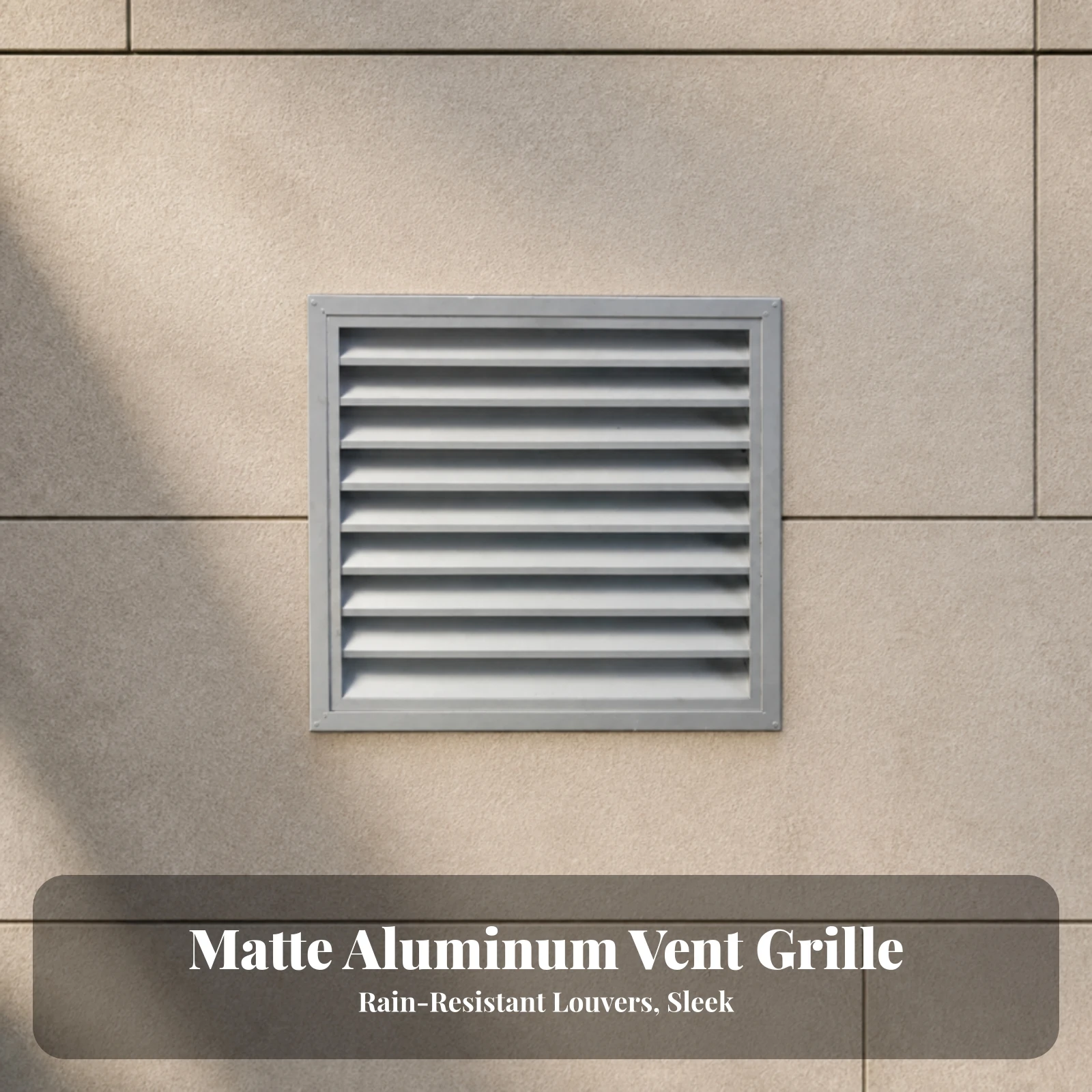 Louvered Ventilation Grille Sturdy Aluminum Vent Cover Wall Ventilation Grille Angled Louvered Vent Easy to Install
