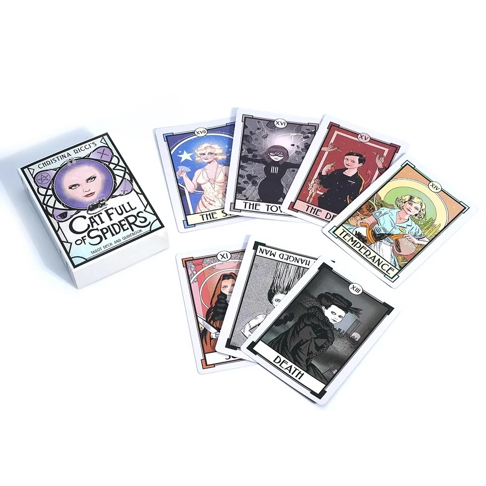 78 stuks tarotkaarten 10,5 * 6 cm kat vol spinnen tarotdek