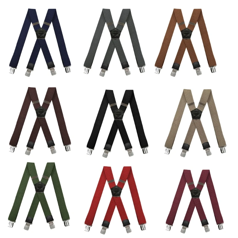 Vintage Novelty Suspender Stylish Unisex Suspenders Heavy Type Suspenders for Work and Casual Wear