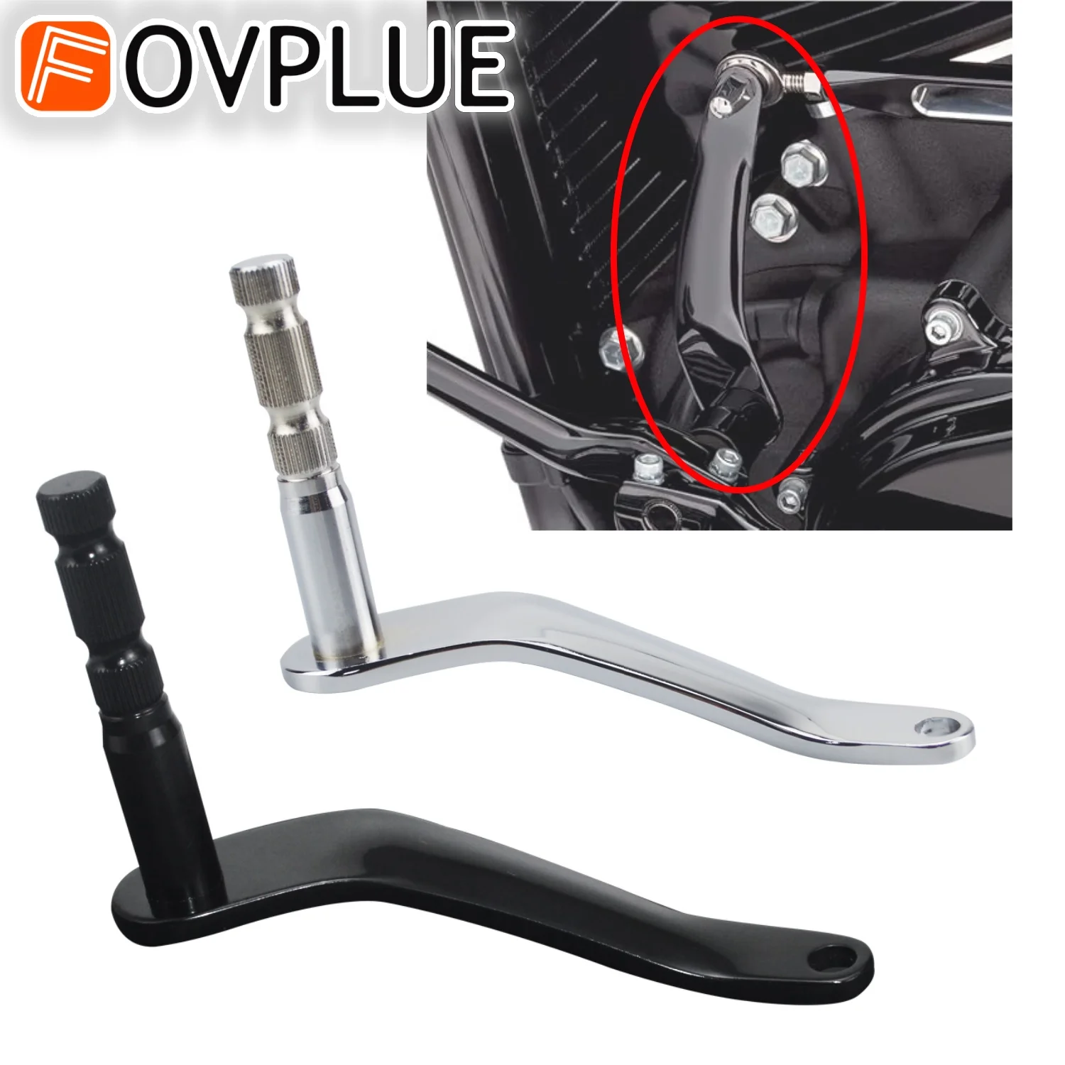 

2018-2025 мотоциклетный удлиненный рычаг переключения передач для Harley Deluxe FLDE Fat Boy 114 FLFBS Heritage Softail Slim FLSL