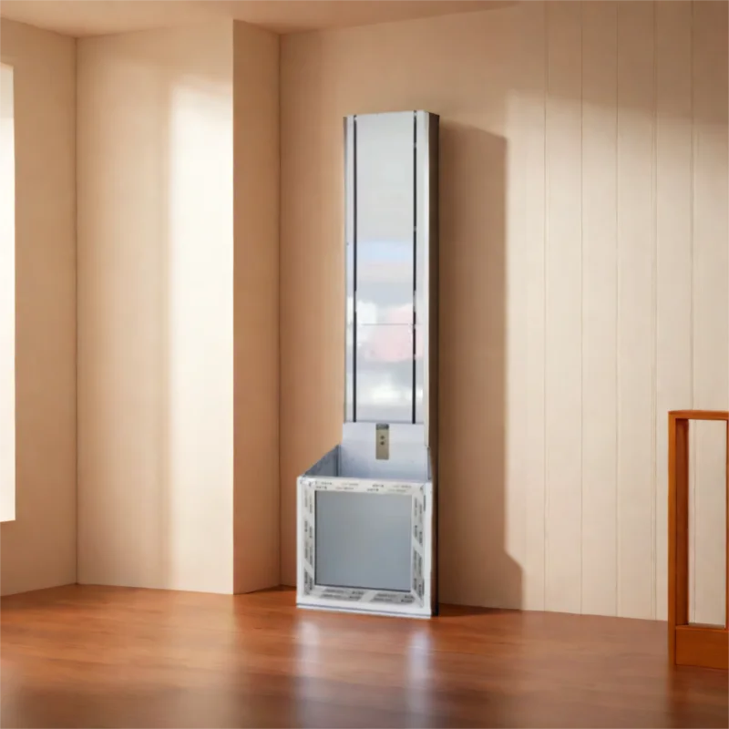 Load 1 Ton Electric Small Cargo Elevator 2m-10meters Hydraulic Lifting Platform Home Elevator Guide Rail Hoist Manned Elevator