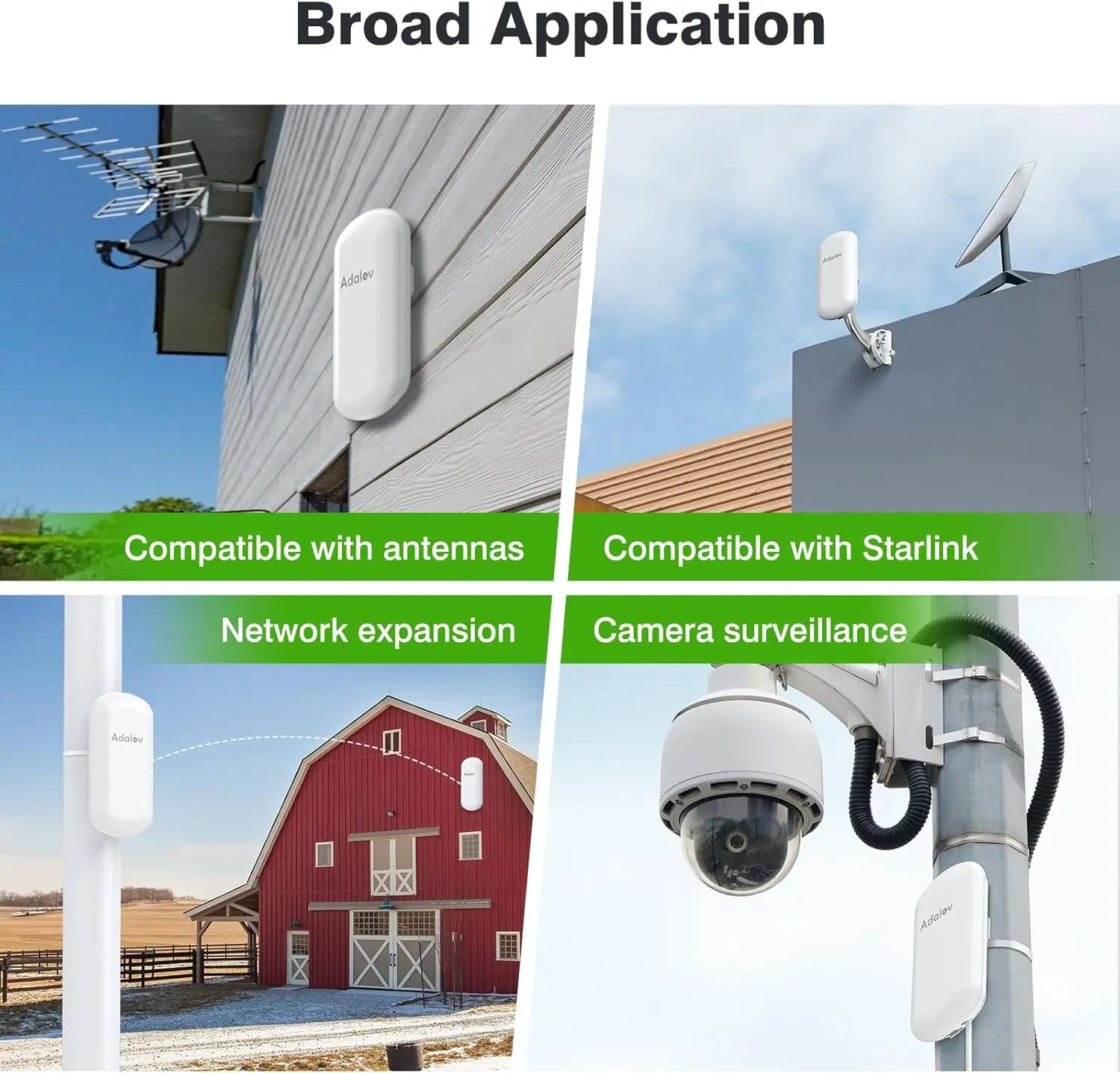 CPE467 WirelessBridge 1.5KM 5.8GHz PtP esterno IP65 WiFi POE stabile per sorveglianza fienile negozio magazzino fattoria telecomando Starlink