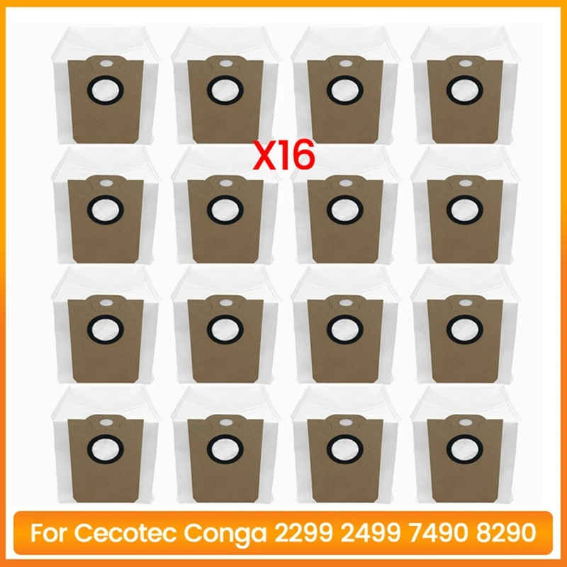 

ABCA-16PCS Vacuum Cleaner Dust Bag Set For Cecotec Conga 2299 2499 7490 8290 Vacuum Cleaner Accessories Replacement