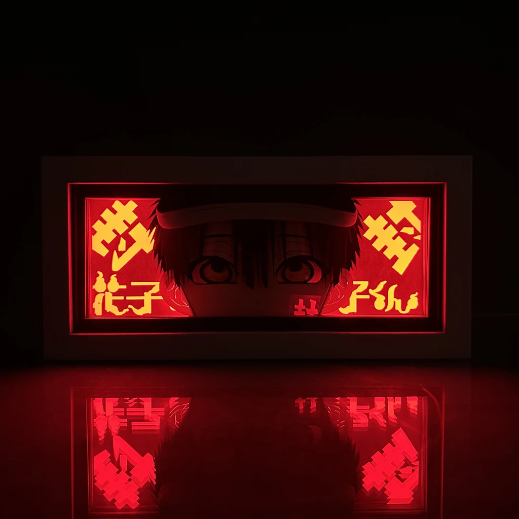 Paper Cut Anime Led Light Box Toilet Bound Hanako Kun Child Nightlight Bedroom Decor Kids Birthday Gift Manga Bedside Table Lamp
