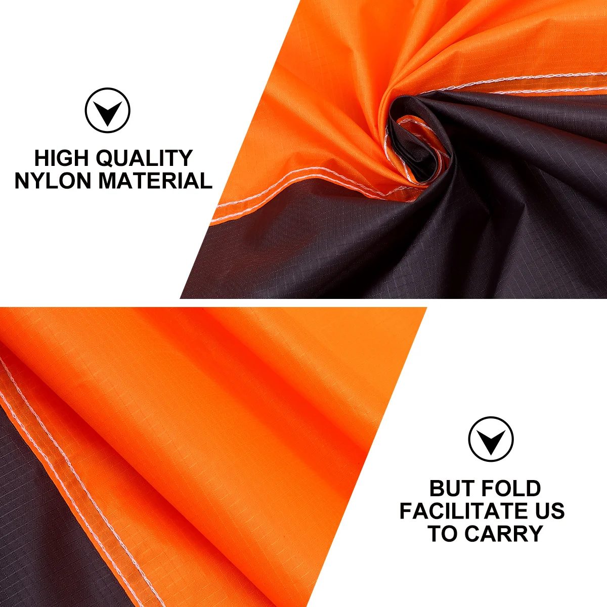 

Camping Mattress Multifunctional Picnic Pad Foldable Travel Beach Orange Dampproof