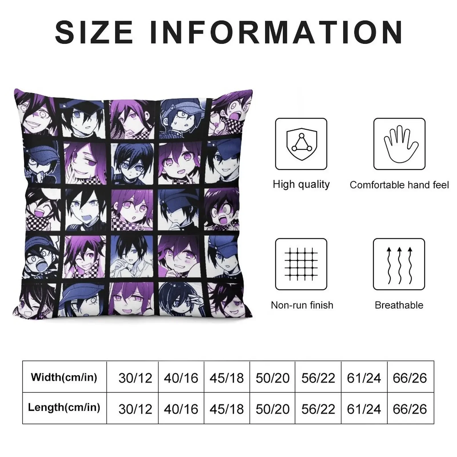 Shuichi and Kokichi Manga Collection (Colored) Throw Pillow Sofa Cushions Luxury Sofa Cushions christmas decorations 2025 pillow