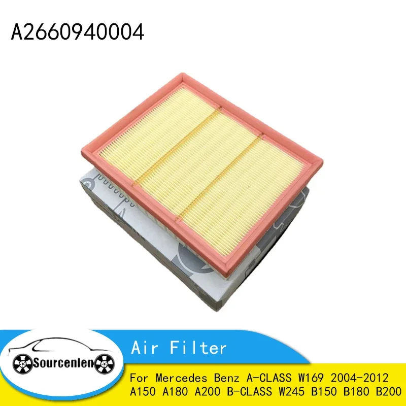 Air Filter A2660940004 for Mercedes Benz A-CLASS W169 2004-2012 A150 A180 A200 B-CLASS W245 B150 B180 B200 Model External Filter 