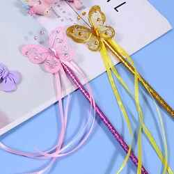 Party Halloween Princess Cosplay Props Cute Dreamlike Butterfly Five-pointed Star Fairy Wand Kids Magic Stick Girl Birthday Gift