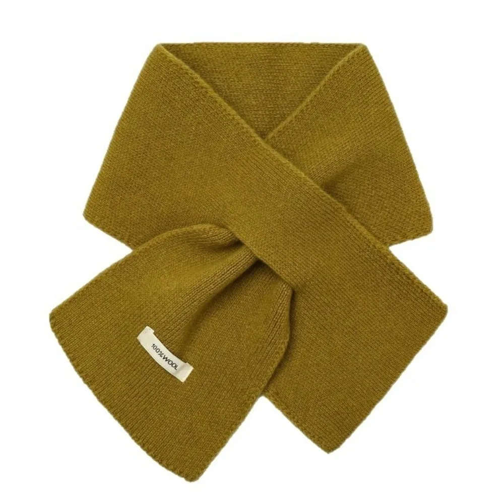 

Новый теплый вязаный холодостойкий шейный платок с перекрестным вырезом, однотонная теплая шаль в подарок