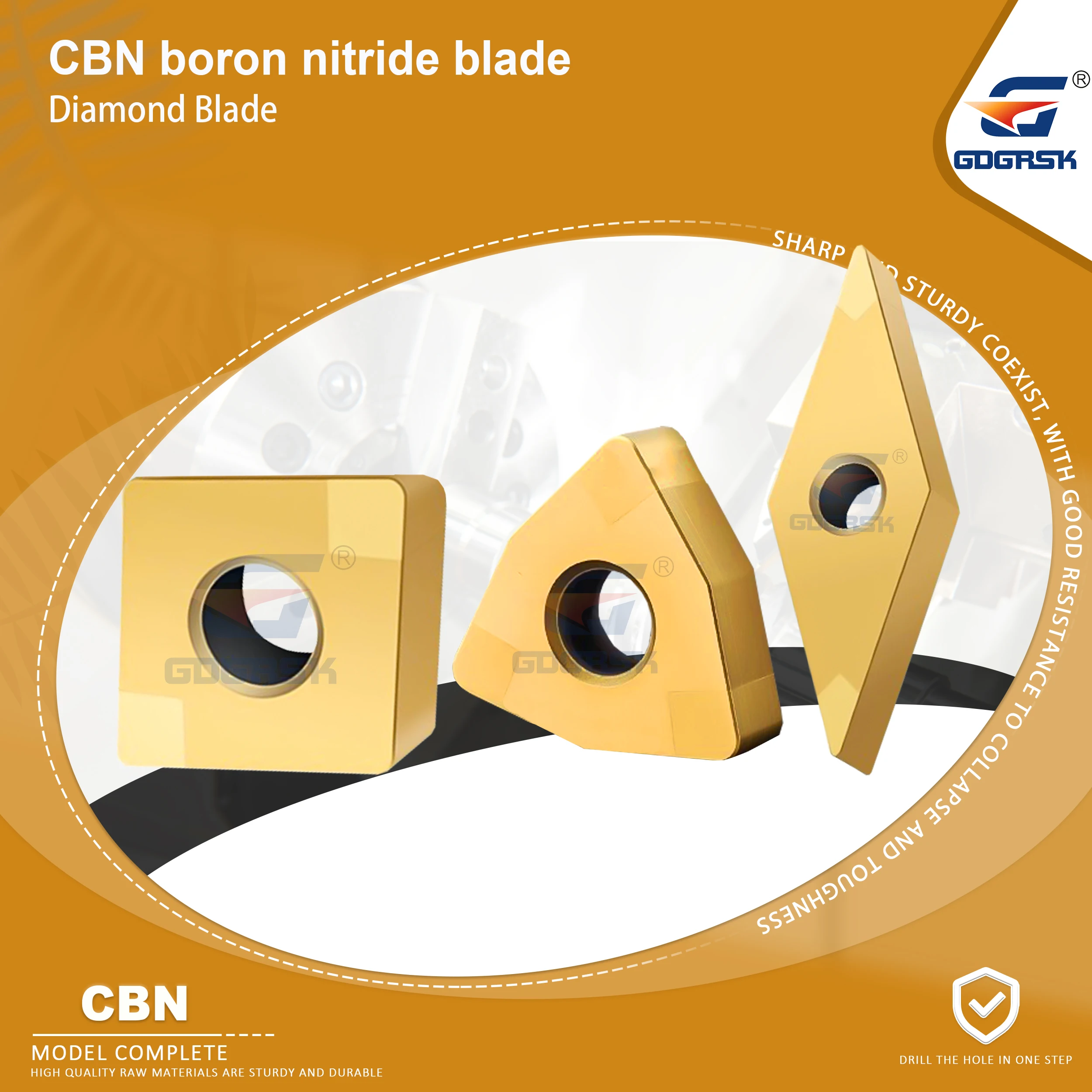 

Diamond CNC lathe blades WNMG080404-3T TNMG160404-3T Diamond Outer Circle High Hardness Quenched CBN Boron Nitride CNC Inserts