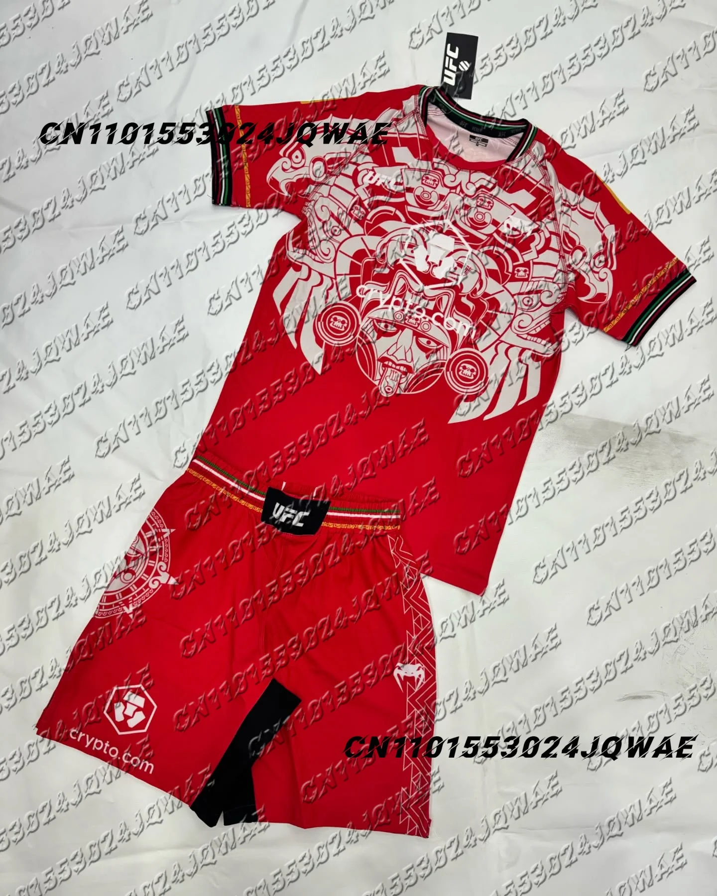 2025 جديد UFC الملاكمة القتال التدريب قصيرة الأكمام السراويل الرجال النساء فضفاضة تنفس التجفيف السريع امتصاص العرق مجموعة رياضية ﻿