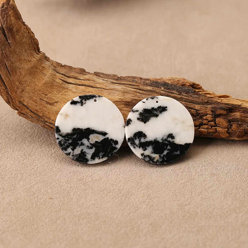 

Натуральные круглые бусины из зебрового яшмы для изготовления ювелирных изделий, бусины из натуральных камней ручной работы 30*2 мм 9,8 г.