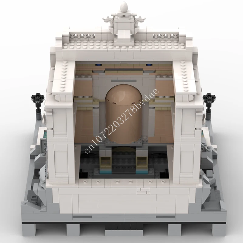 1977 قطعة نافورة تريفي ريفييرا تمديد MOC الإبداعية عرض الشارع نموذج اللبنات العمارة لتقوم بها بنفسك التعليم نموذج اللعب