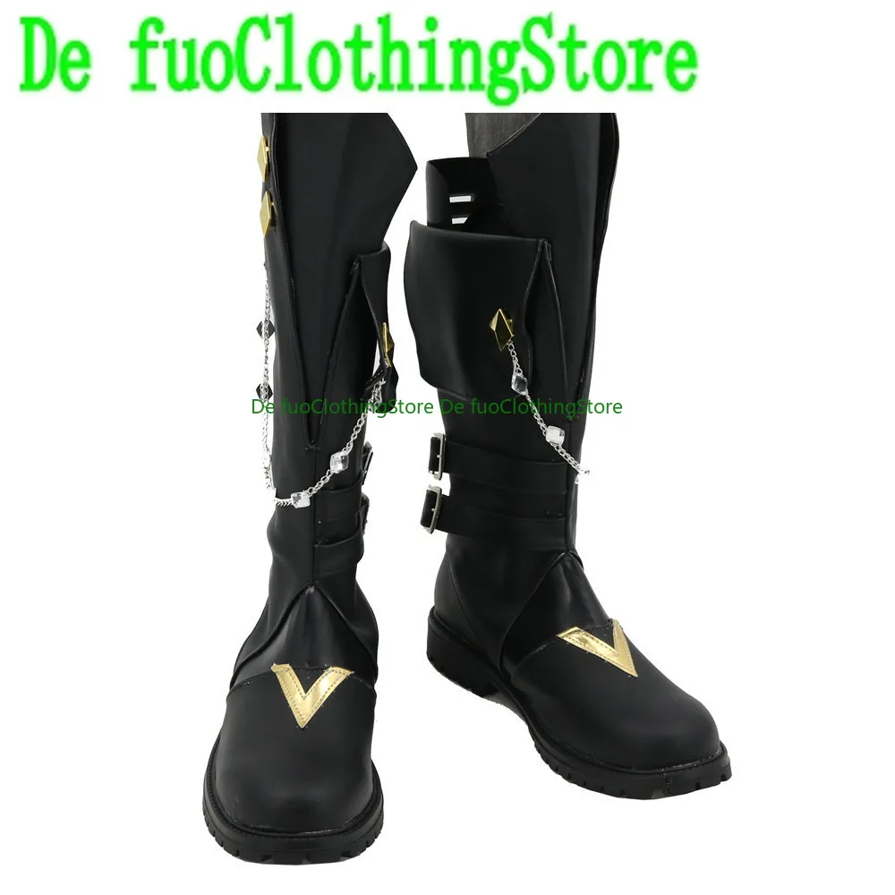 

DefuoClothing Genshin Impact Tartaglia Cosplay Shoes Boots Game Anime Game Role-playing Halloween Party Props Shoes Boots