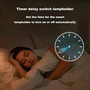 حامل لمبة واي فاي ذكي من إيويلينك ، مقبس لضوء الليل LED ، مقبس محول المصباح ، العمل مع Alexa ، Google Home ، التحكم الصوتي ، E27 أفضل 10 مبيعات لمبة Alexa Bulb Adapter - No8