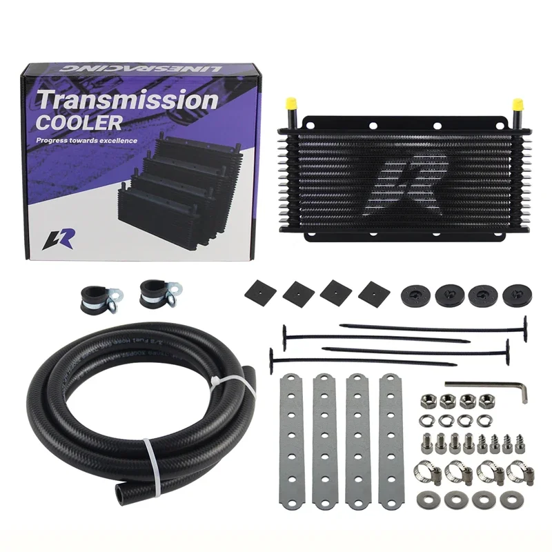Universal  Tube & fin 14 Row Transmission Oil Cooler Kit 11