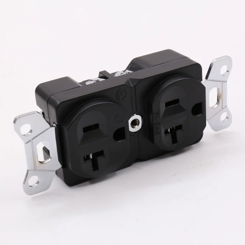 Audiocrast Hi End Beryllium ทองแดงทองแดง/โรเดียมชุบ AC 20A Power Receptacle เต้าเสียบ Power Distributor