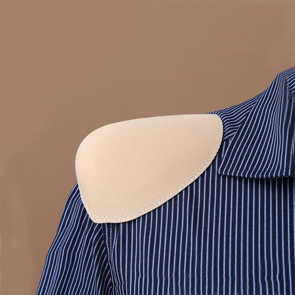 2Pairs Multi-function DIY Apparel Sewing Accessories Shoulder Pad Covered Set-in Sewing Sponge Shoulder Pads Soft Padded