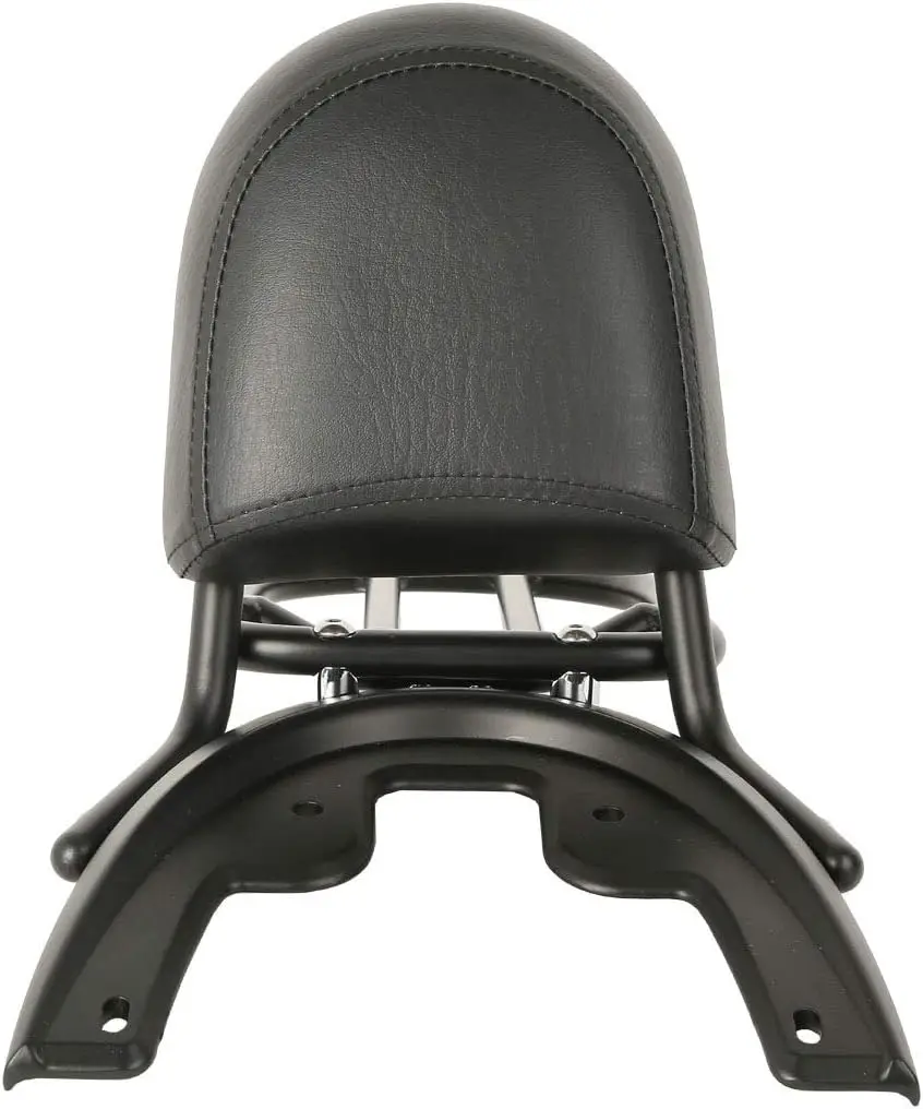 Motorcycle Sissy Bar Backrest Luggage Rack & Baseplate Combo, Rear Passenger Cargo Rack, Fits 2002-2006 Models, New