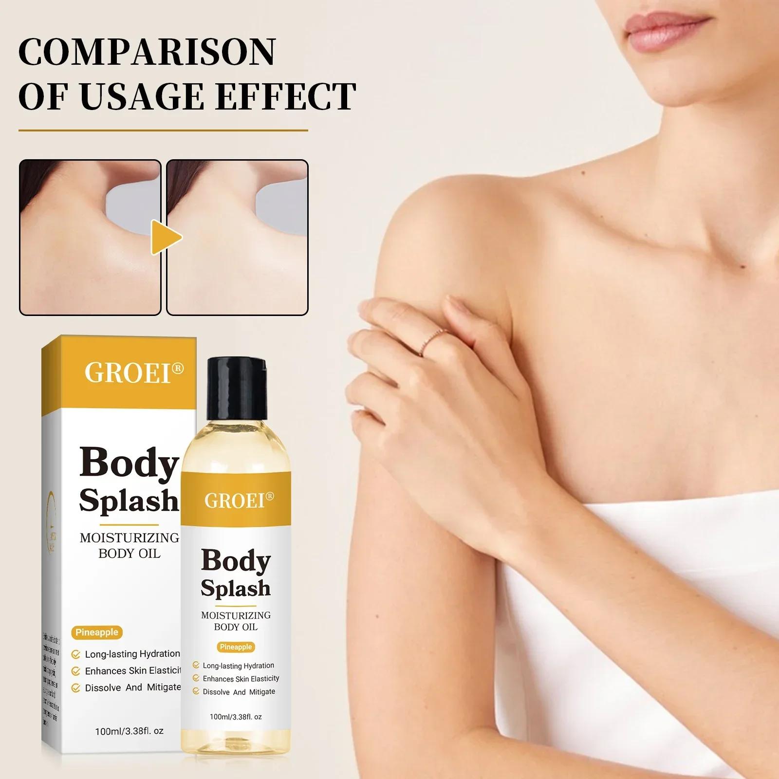 

Body Oil Massage Skincare 100ML Daily Care Nourishing Moisturizing Soft Firm Body Skin Care Products