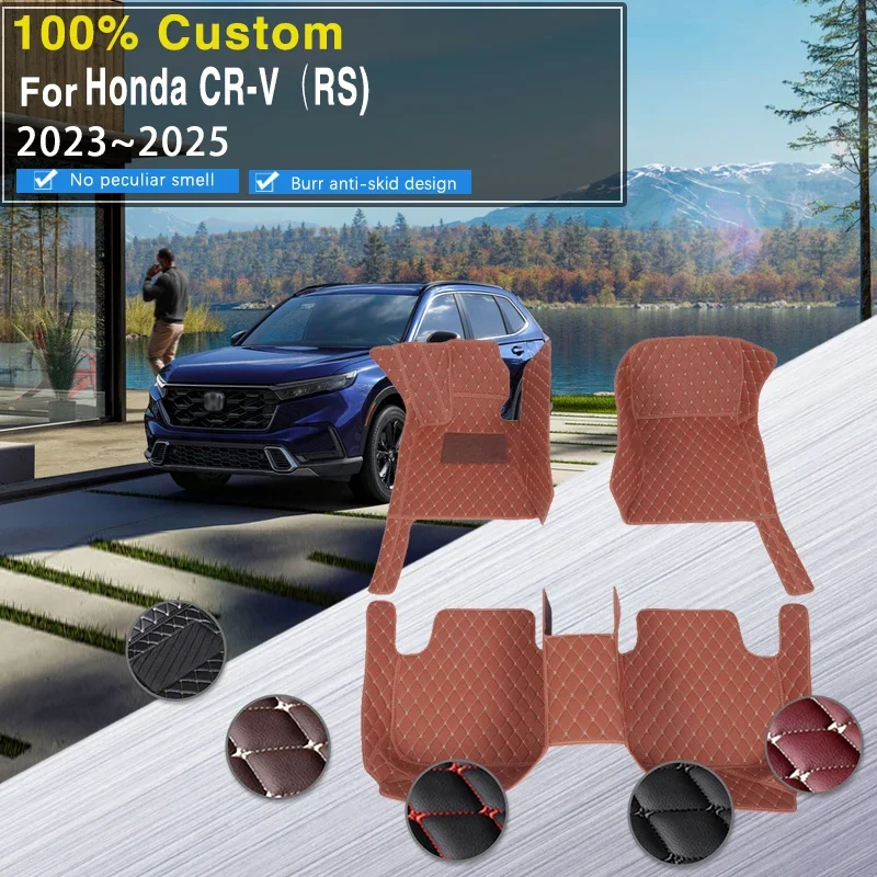 

Complete RHD For Honda CR-V CRV CR V RS 2023 2024 2025 Car Floor Mats Non-hybrid Auto Waterproof Alfombra Para Auto Car Accessor