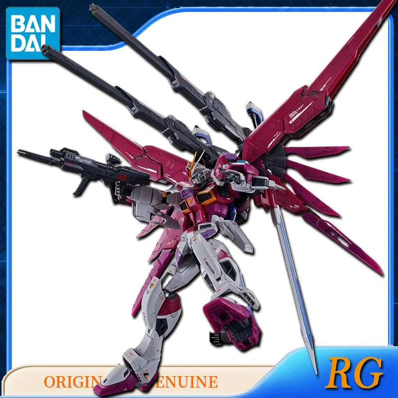 Bandai Original Genuine RG DESTINY IMPULSE GUNDAM Anime Action Figures Toys for Kids Gift Assembly Model Ornaments