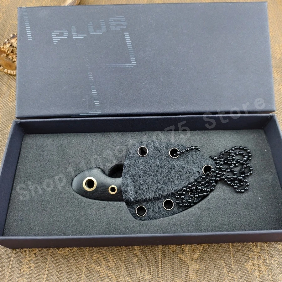 

Мини-нож на цепочке с прочным лезвием из стали 8Cr13Mov и рукояткой G10, подходит для активного отдыха, кемпинга, походов, повседневного использования, экстренных ситуаций, в качестве мужского подарка