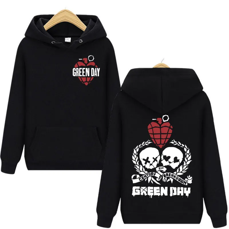 

Punk Rock Band Green Day Merch Hoodie Concert Tour Fan Gifts Hooded Sweatshirts Men Women Casual Fashion Long Sleeve Pullovers