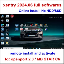 Newest 2024.06 Xentry Full Softwares,Vediamo,D.TS,W.IS,EP.C,Starfind.er Online Install Activate for MB STAR C6 for Openport 2.0