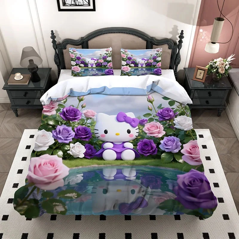 cute-hello-kitty-bedding-3-piece-set-3d-purple-pink-rose-garden-microfiber-duvet-cover-for-teen-girls-room-decor