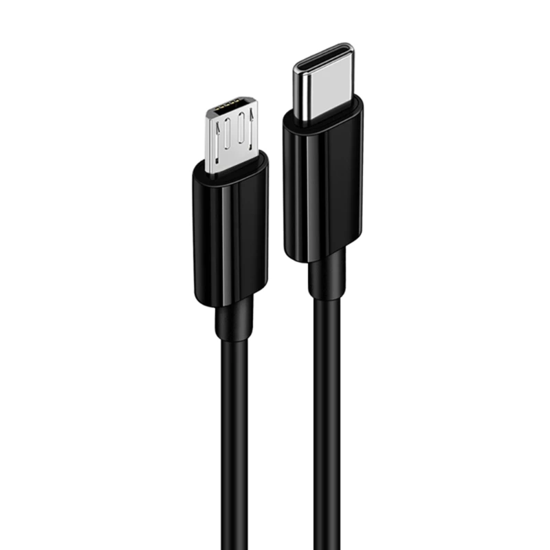 Kabel OTG USB Mikro Tipe C untuk Kabel USB Tipe C Mikro Kabel Data Pengisi Daya Cepat Jantan Jantan H7JF