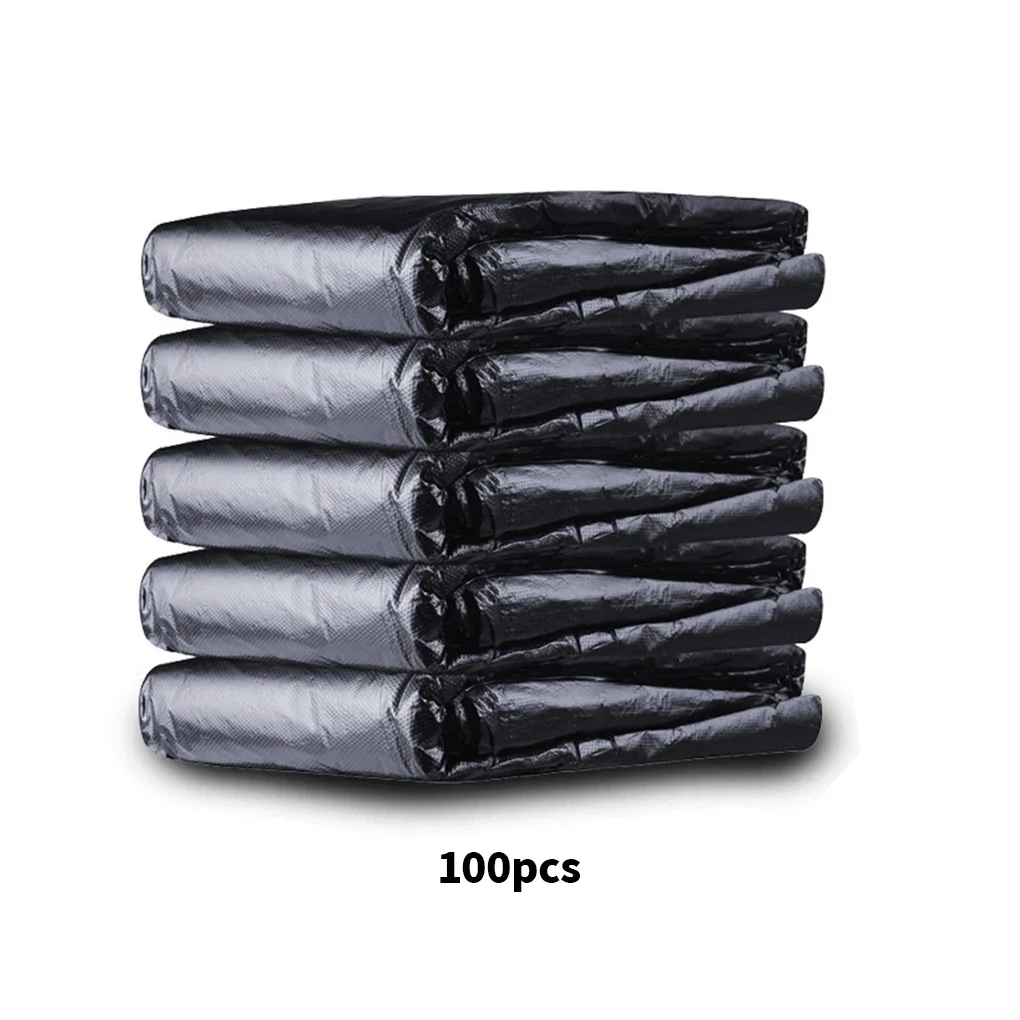 100 Bag Pieces Park Single-use Rubbish School Neighborhood Bags Extra Leakproof Garbage Puncture-proof Large Odorless