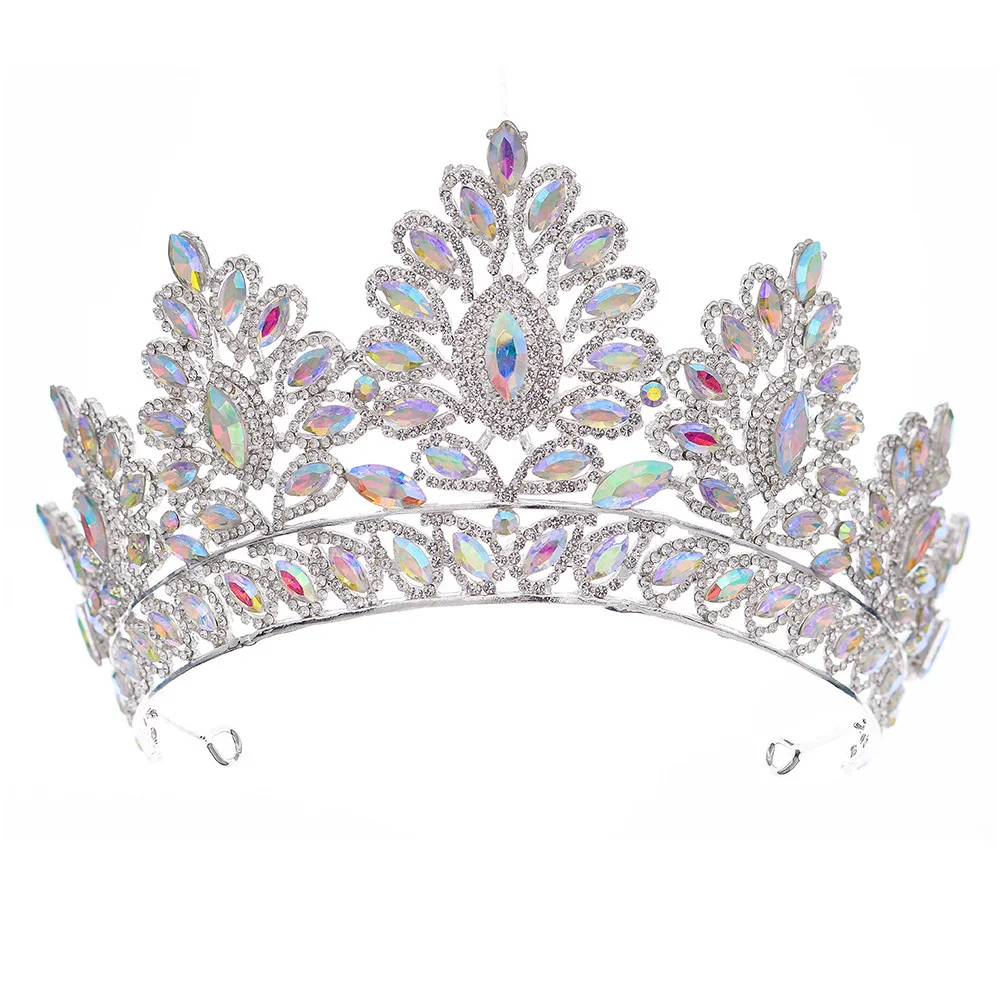 Liga strass coroa noiva elegante cocar delicado tiara para festa de casamento banquete cosplay presente de baile