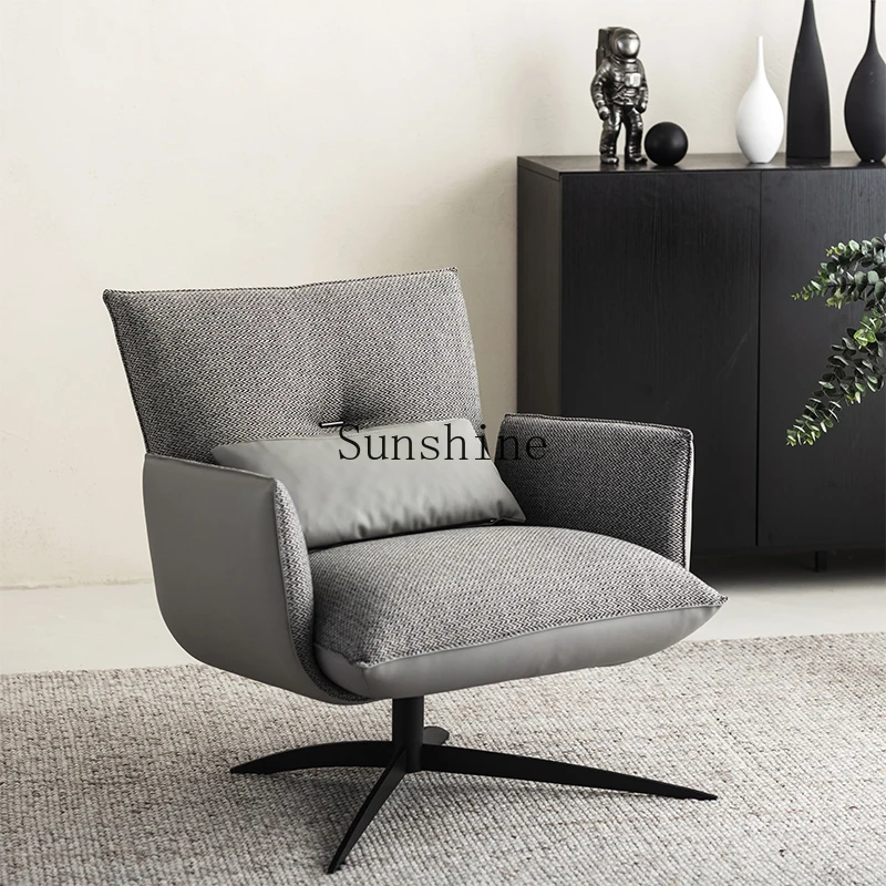 

Light luxury small apartment single sofa household minimalist leisure chair