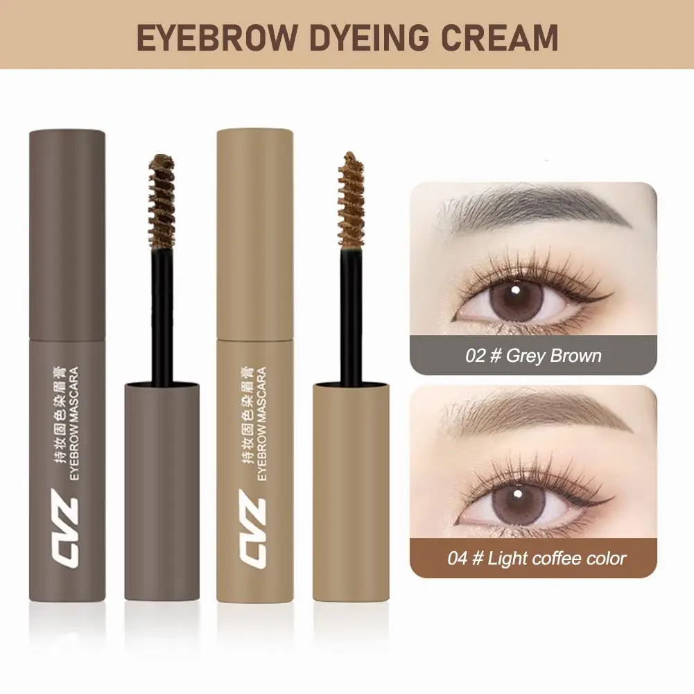 ยี่ห้อใหม่ครีมย้อมคิ้วกันน้ําแต่งหน้า Eye คิ้วสีดํามาสคาร่า Eyebrow Brow GEL ยาวนานความงามสีน้ําตาล B8J7