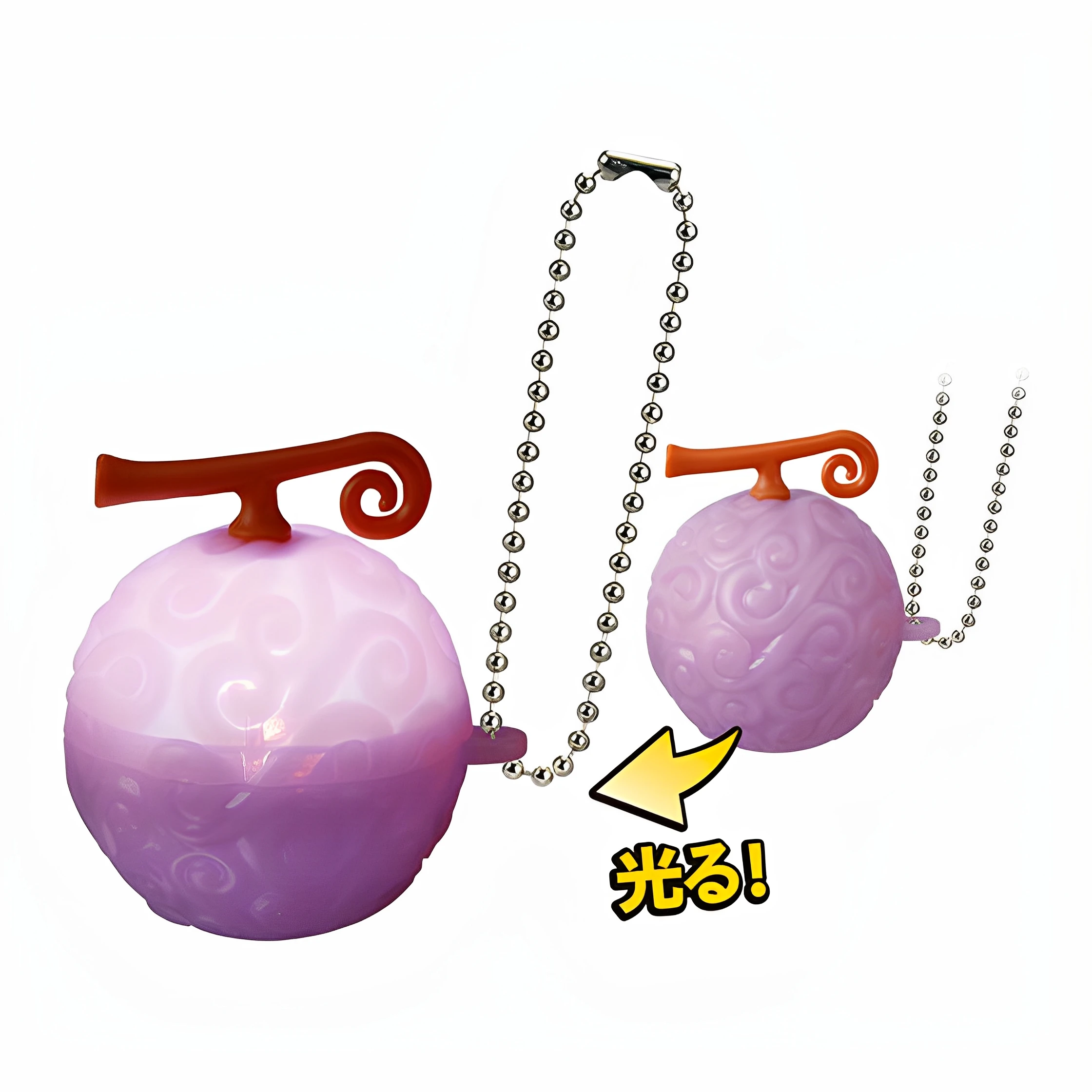 Bandai Genuine One Piece Gashapon Toys Devil Fruit Styling Luminous Pendant Series Anime Figure Model Decoration Creative Gifts