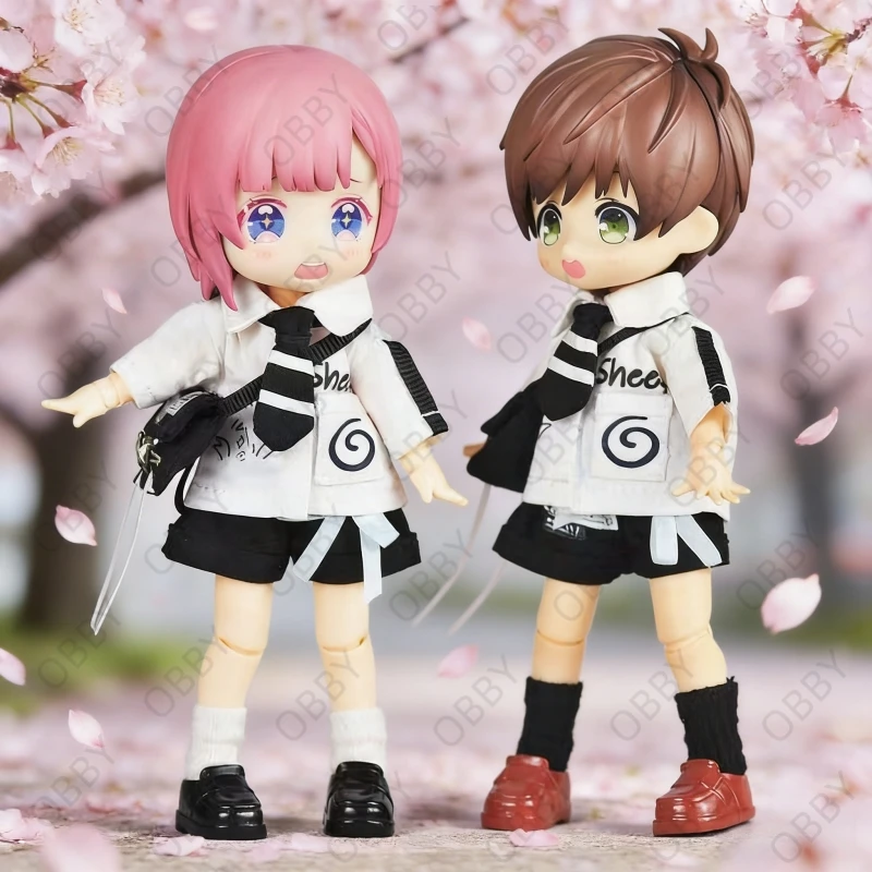 For Obitsu 11 Japanese School Uniform Set For 1/12 NAGI OB11 ufdoll YMY Molly Asi 2.0 Doll Cloth Doll Outfit Clothes Gift